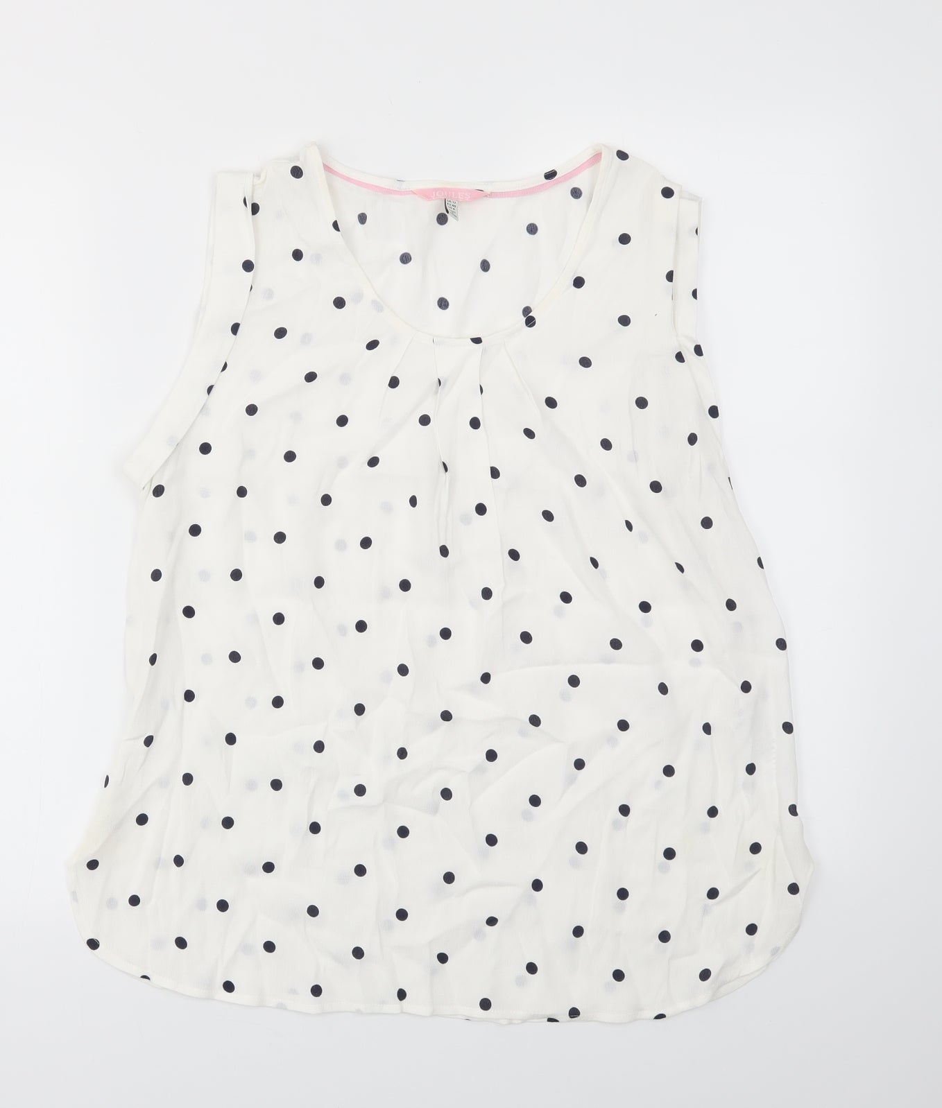 Joules Womens Multicoloured Polka Dot  Basic Blouse Size 12