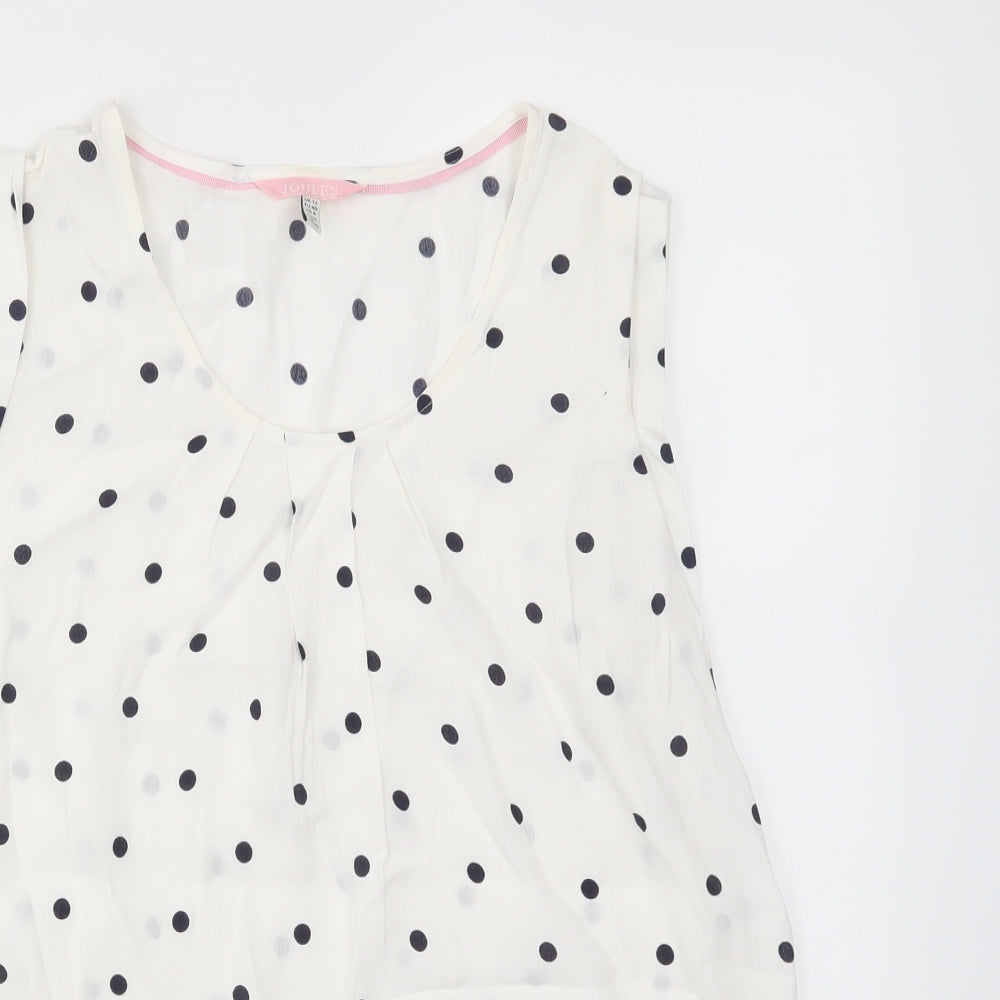 Joules Womens Multicoloured Polka Dot  Basic Blouse Size 12