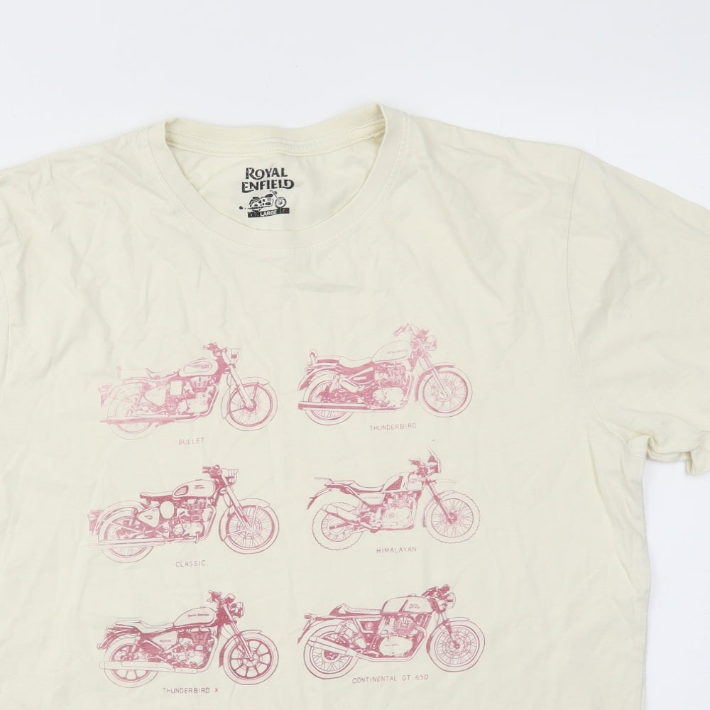 Royal Enfield Mens Ivory    T-Shirt Size L