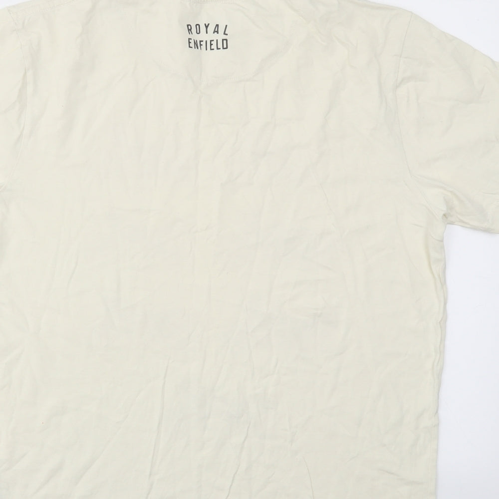 Royal Enfield Mens Ivory    T-Shirt Size L