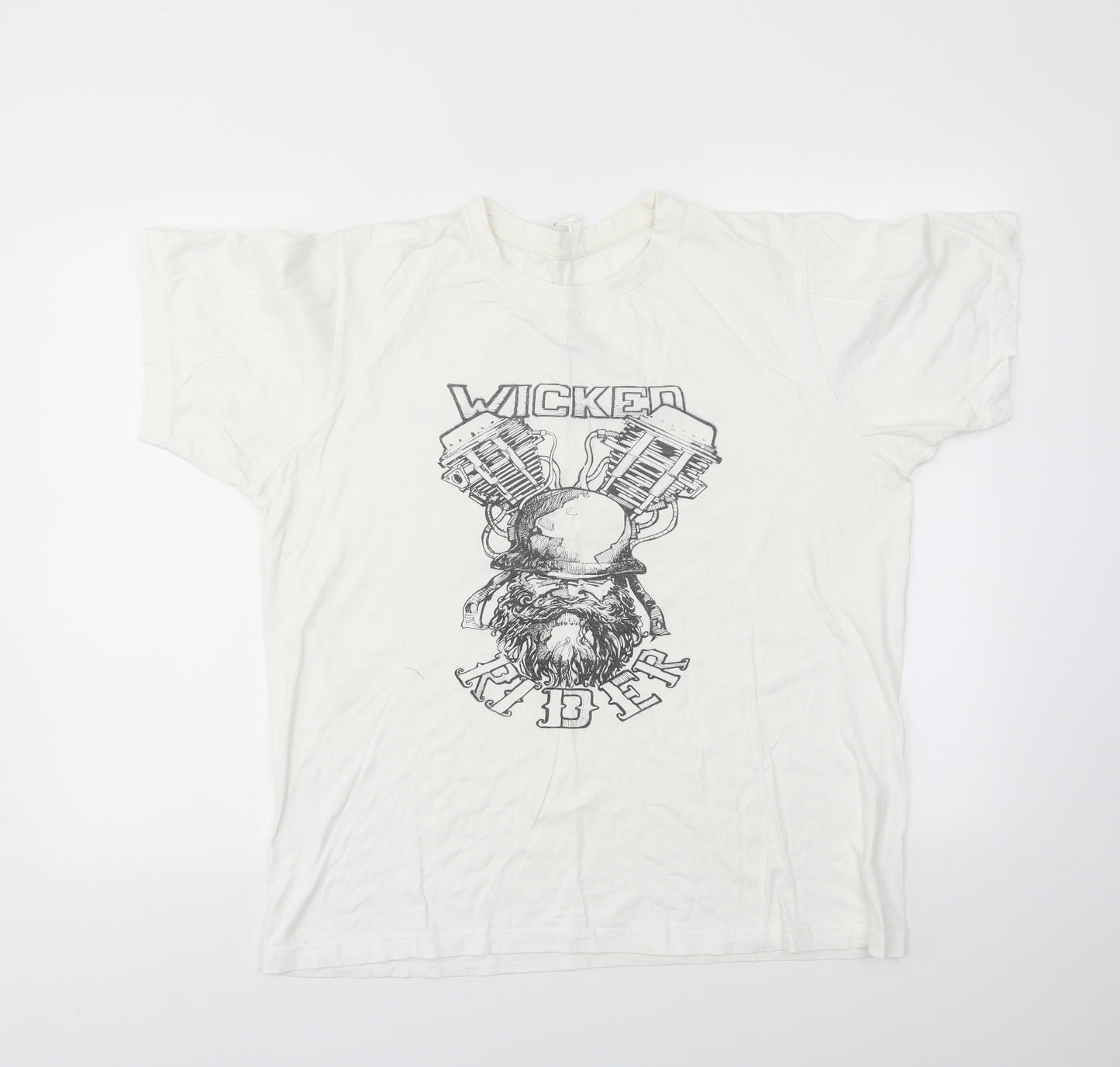 Preworn Mens White    T-Shirt Size XL