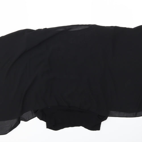 DAVID EMANUEL Womens Black   Basic T-Shirt Size 10