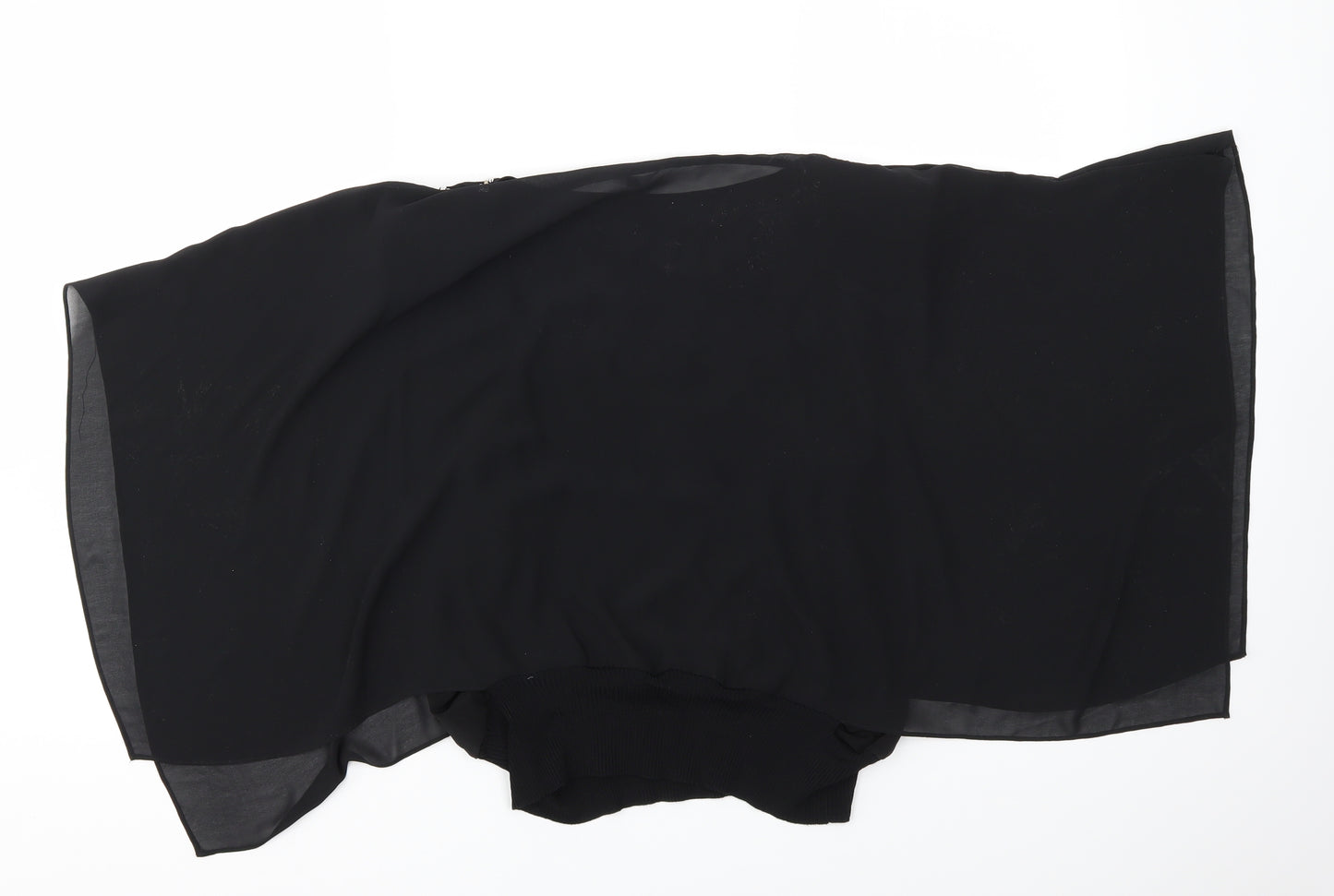 DAVID EMANUEL Womens Black   Basic T-Shirt Size 10