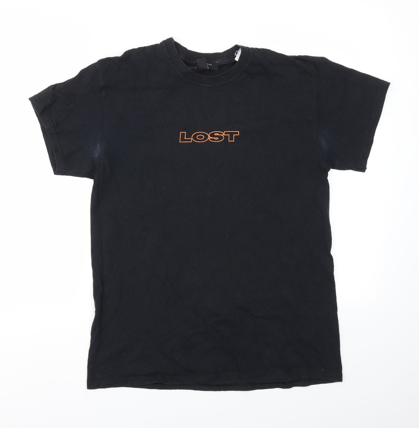 New Look Mens Black    T-Shirt Size S