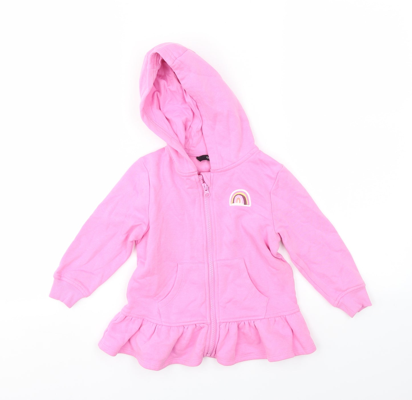 George Girls Pink   Full Zip Jumper Size 3-4 Years
