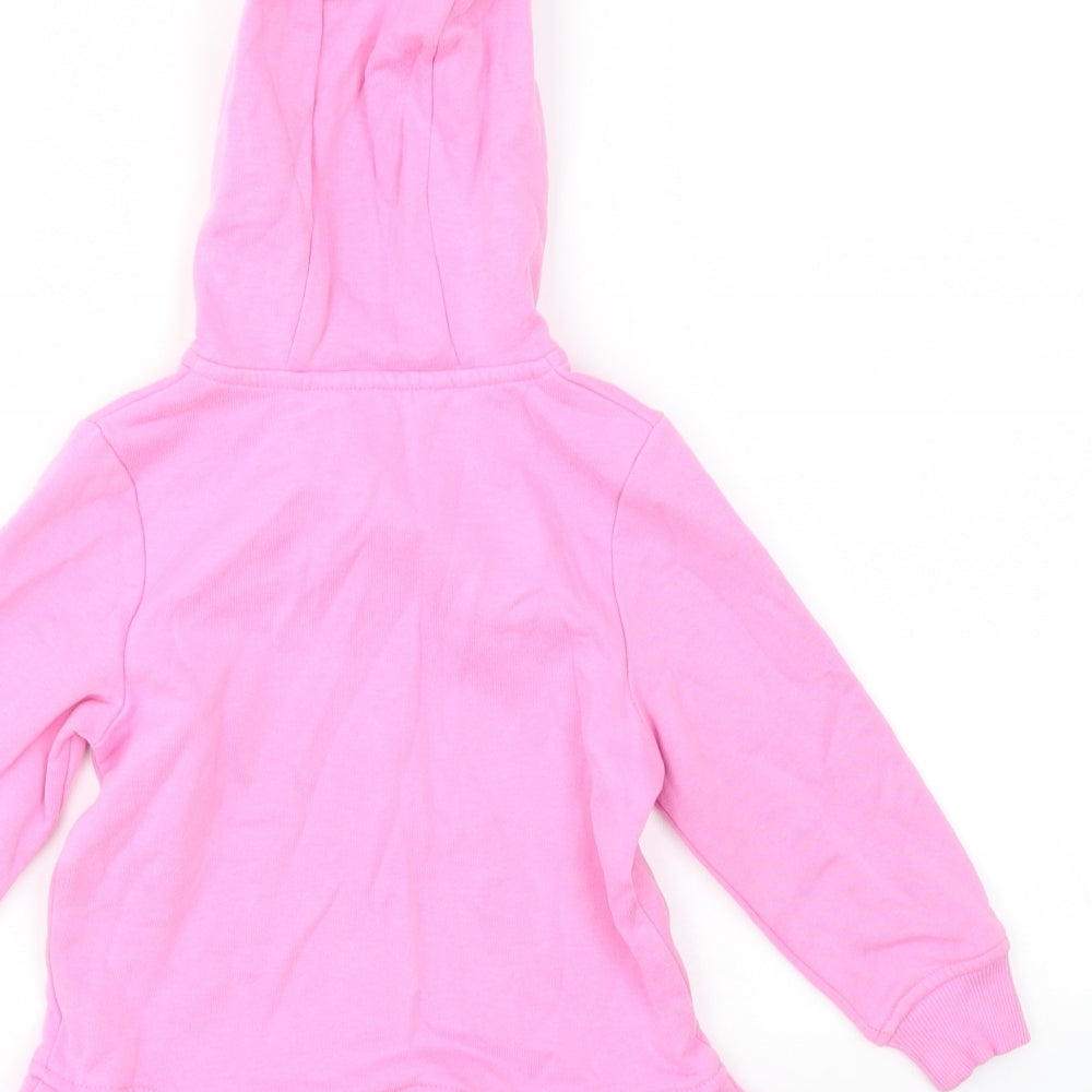 George Girls Pink   Full Zip Jumper Size 3-4 Years