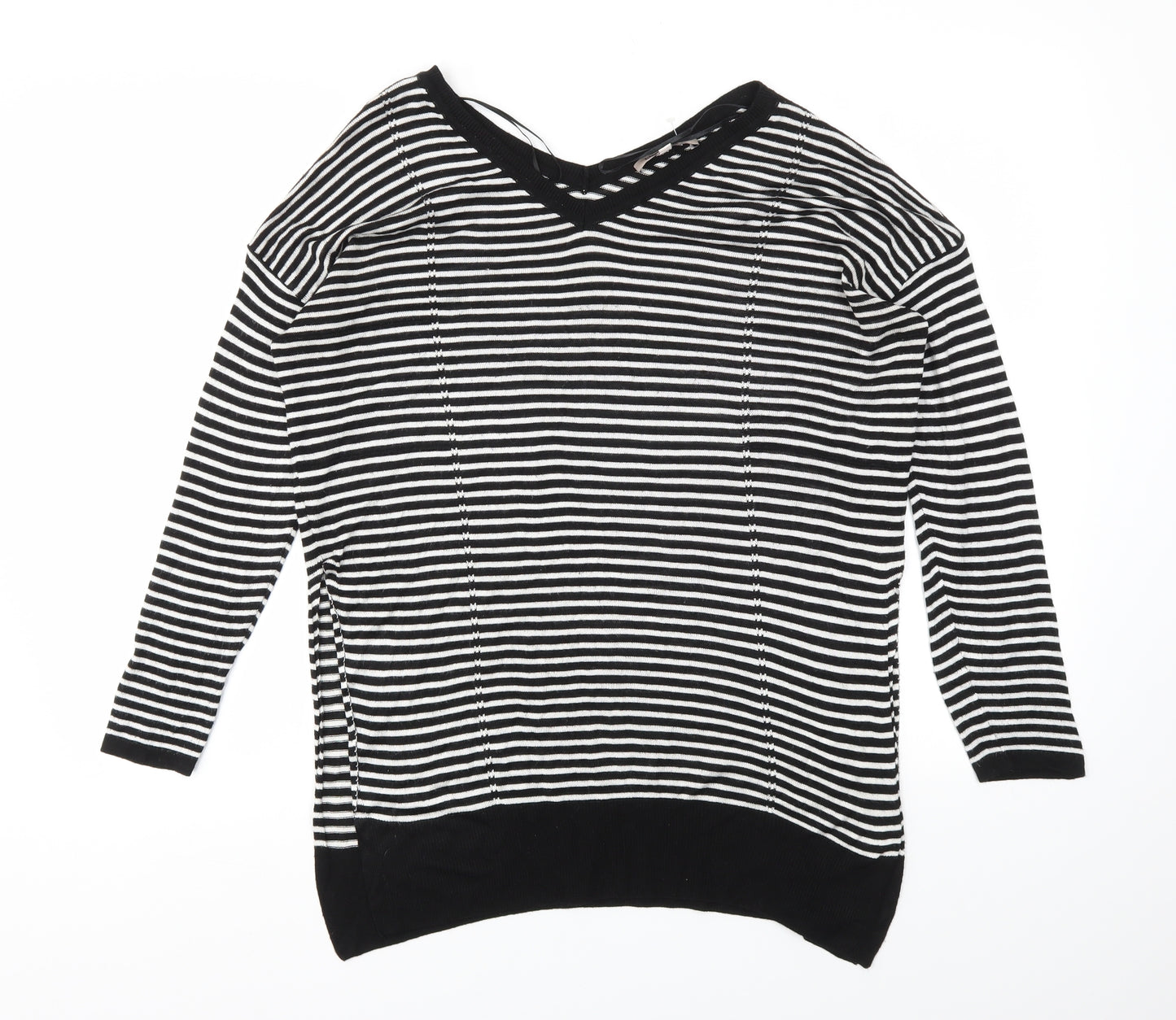 M&S Womens Multicoloured Striped  Pullover Jumper Size 10