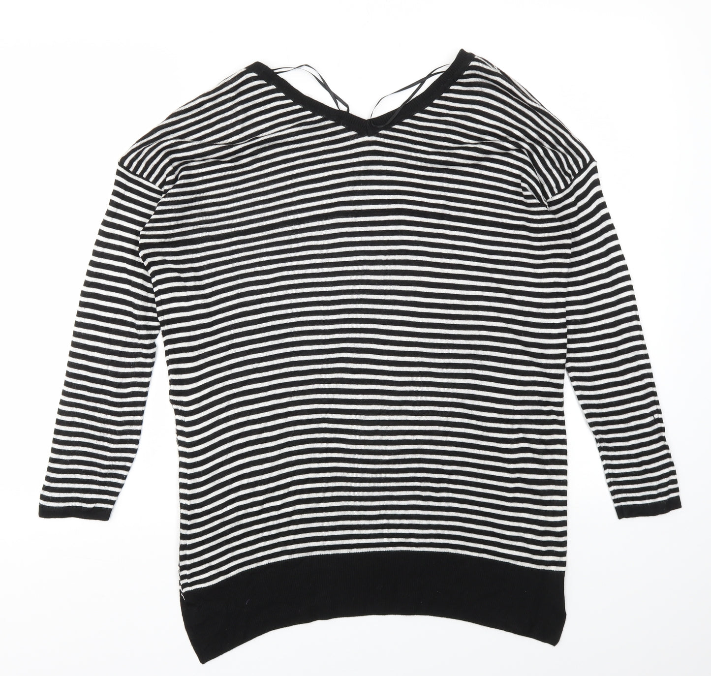 M&S Womens Multicoloured Striped  Pullover Jumper Size 10