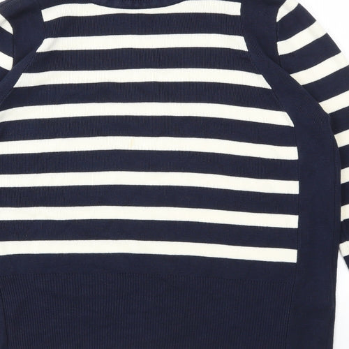 M&S Womens Multicoloured Striped  Pullover Jumper Size 12