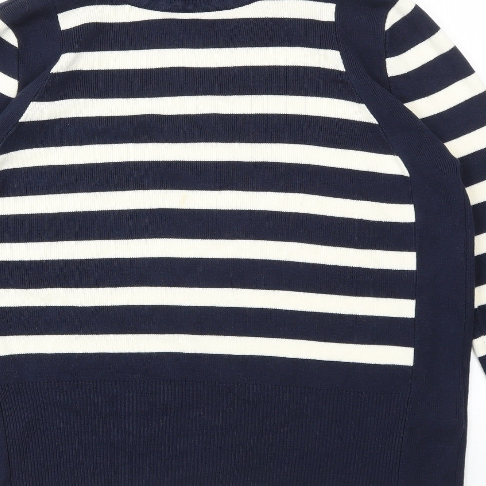 M&S Womens Multicoloured Striped  Pullover Jumper Size 12