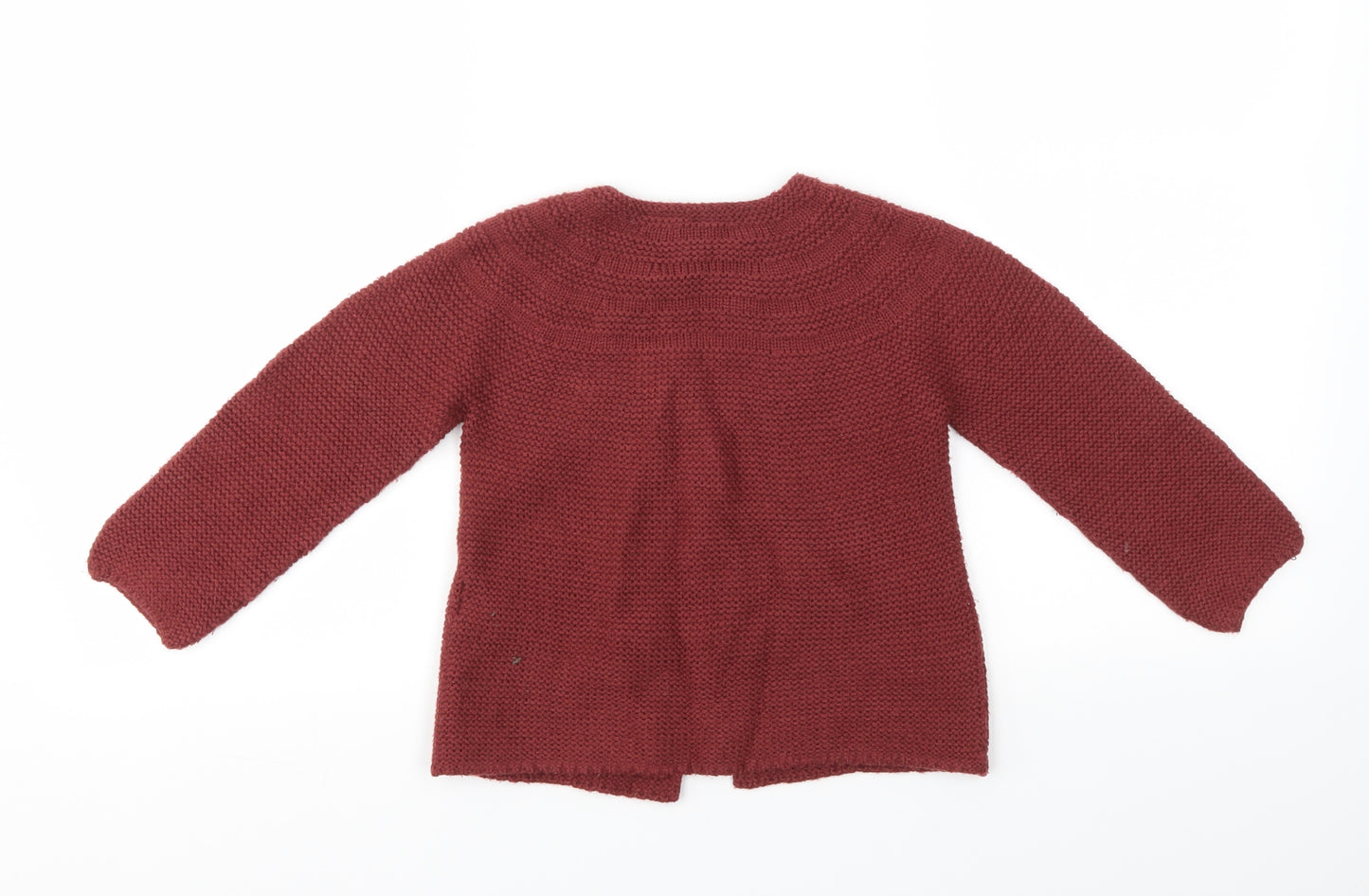 Zara Boys Red   Cardigan Jumper Size 4-5 Years