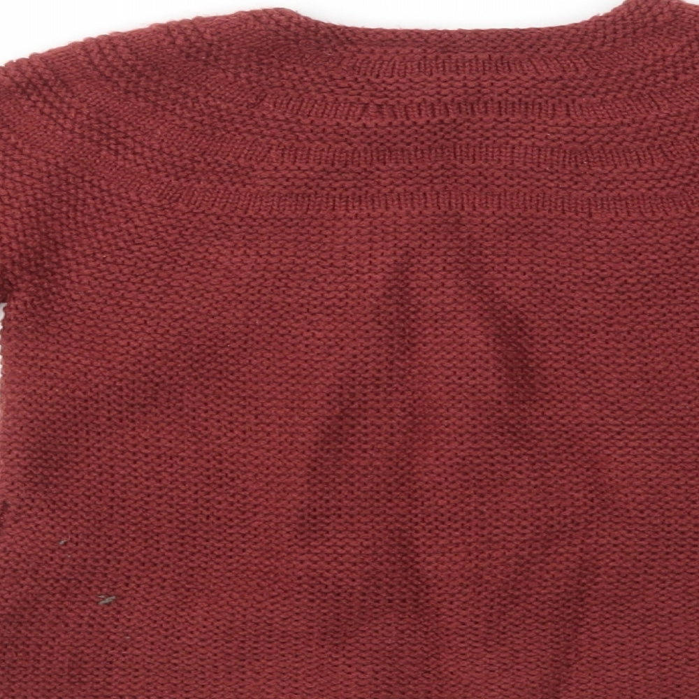 Zara Boys Red   Cardigan Jumper Size 4-5 Years