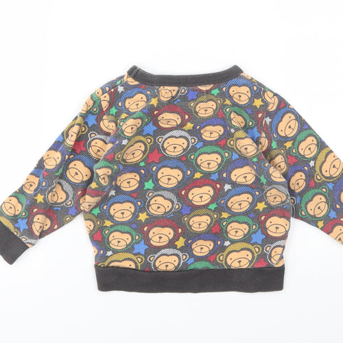 NEXT Boys Multicoloured Animal Print  Pullover Jumper Size 12-18 Months