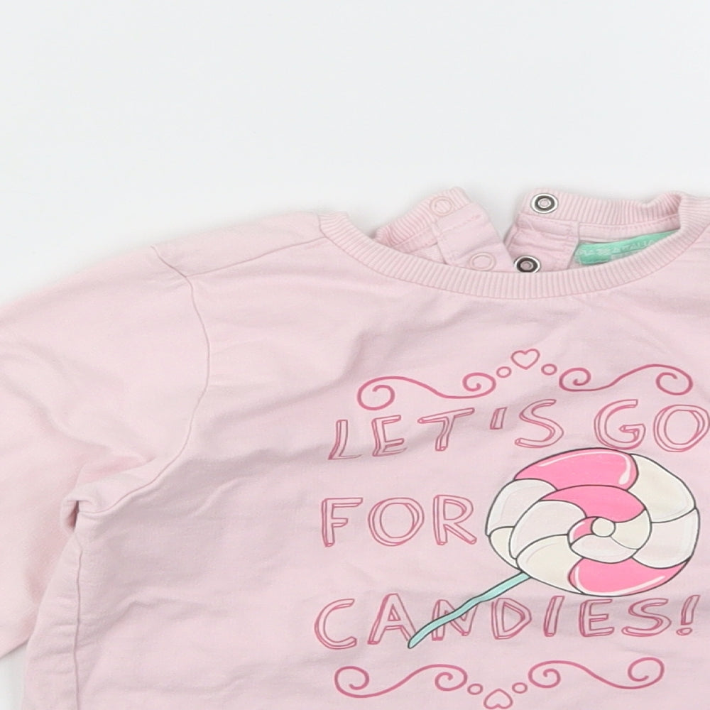 BABYGILRS Girls Pink   Pullover Jumper Size 2 Years
