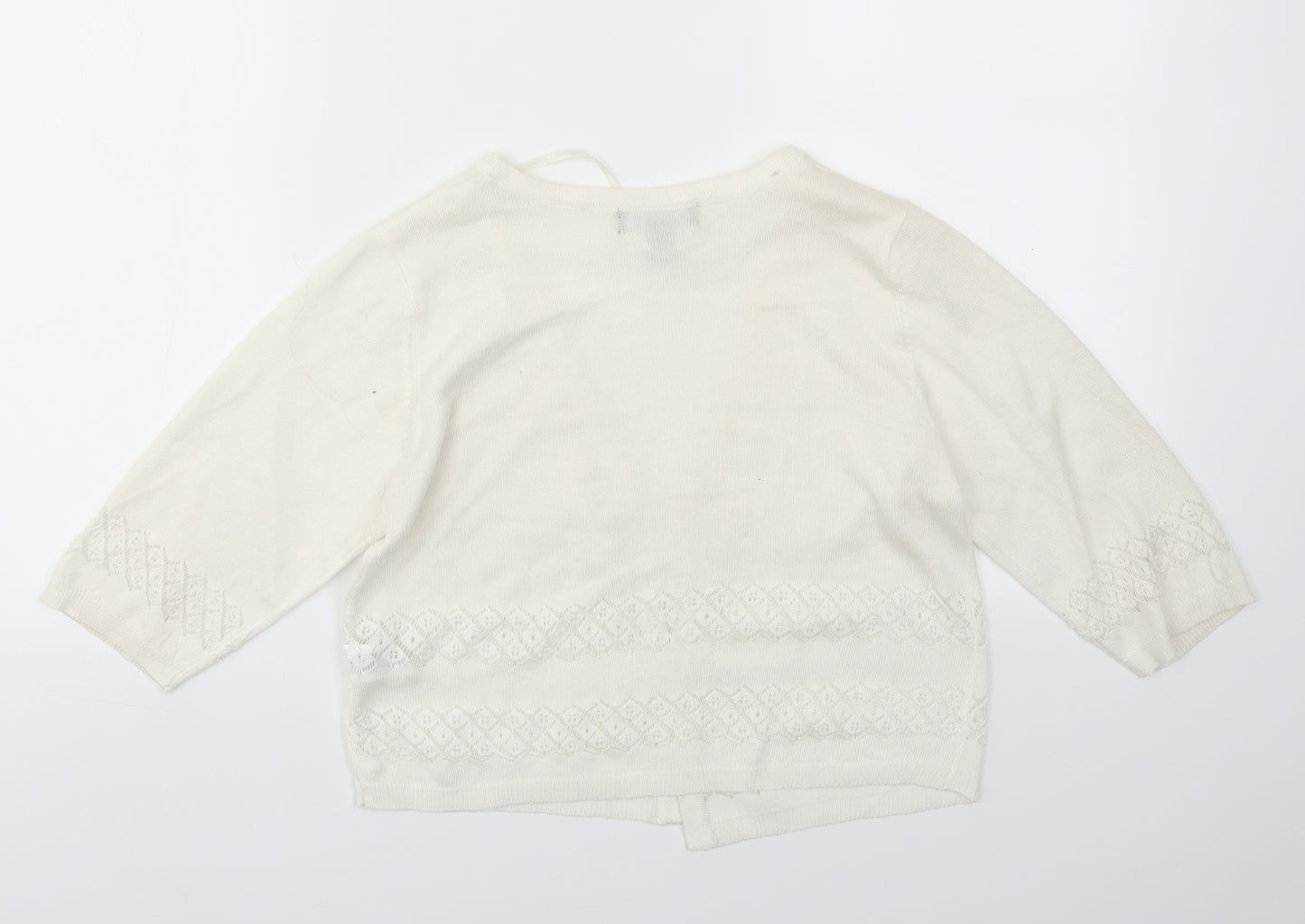 Primark Womens Ivory   Cardigan Jumper Size 12