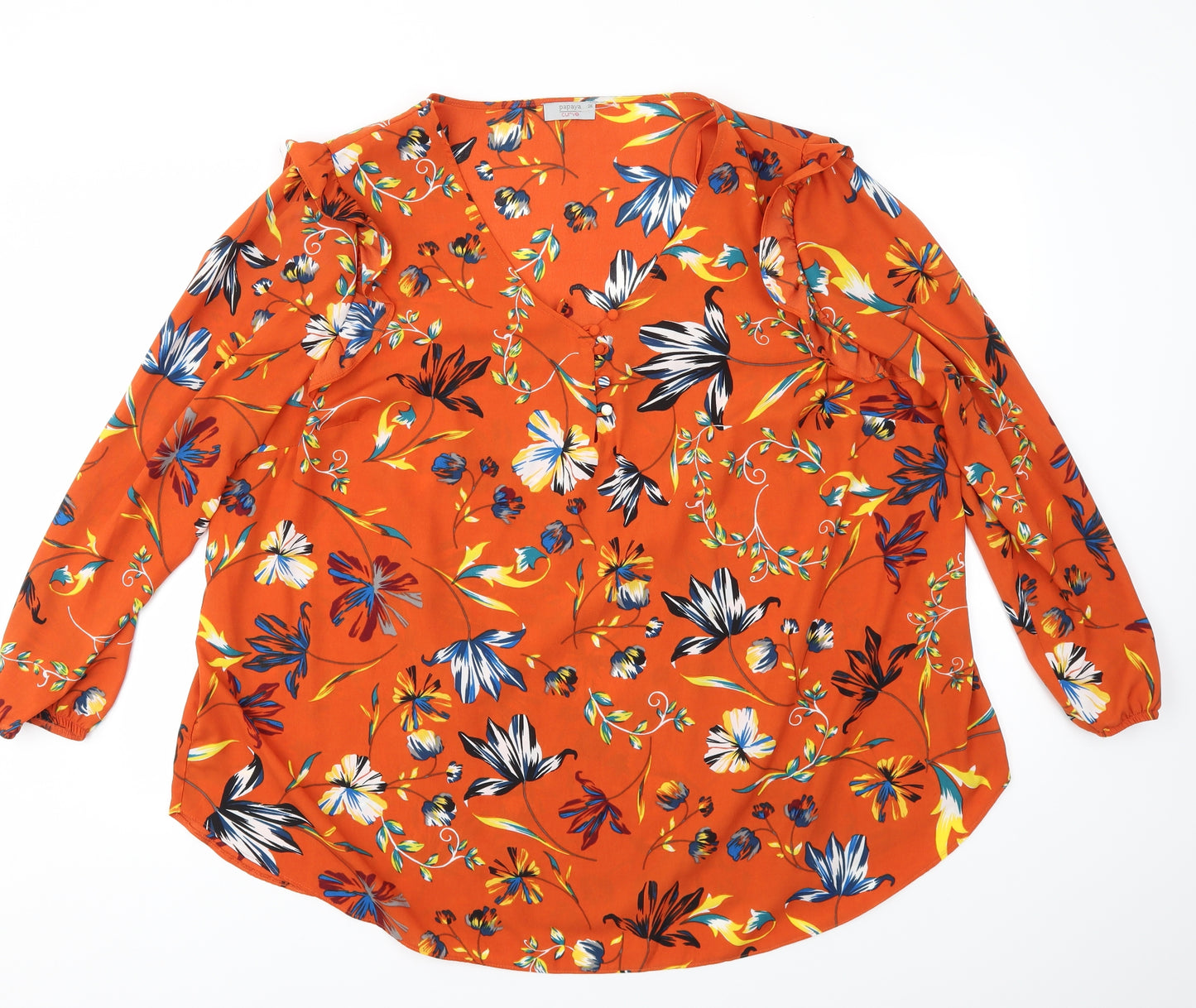 Matalan Womens Multicoloured Floral  Basic Blouse Size 26