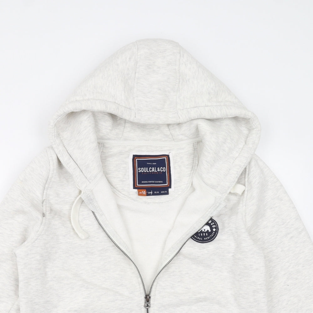 SoulCal Womens Grey   Full Zip Hoodie Size 14