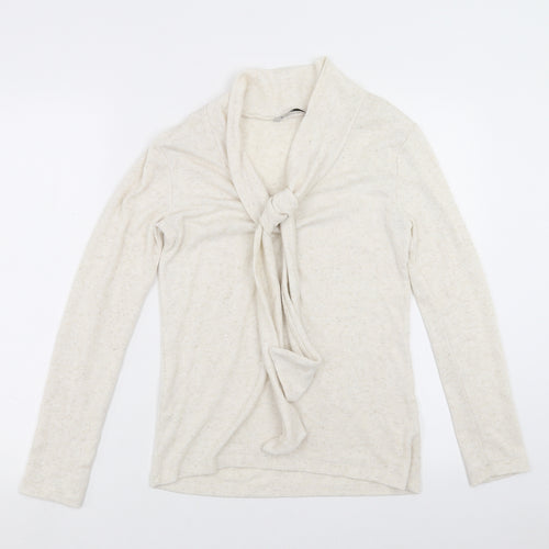 TU Womens Beige  Knit Pullover Jumper Size 8