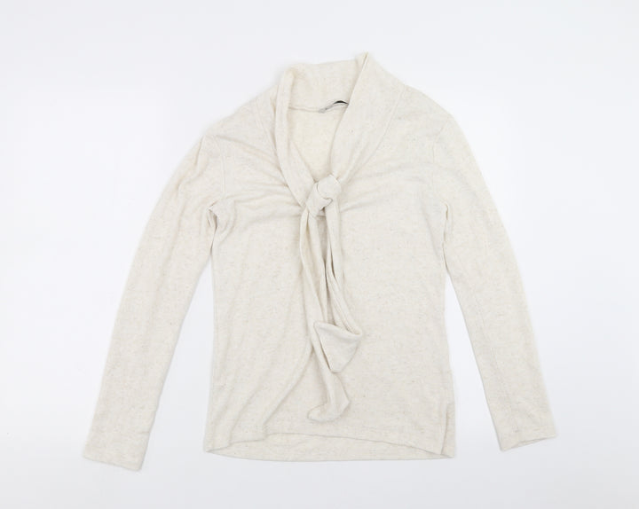 TU Womens Beige Knit Pullover Jumper Size 8