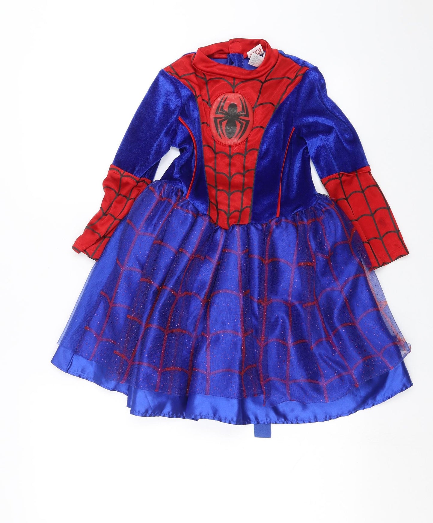 Marvel Girls Blue   Ball Gown  Size 5-6 Years  - Spiderman costume