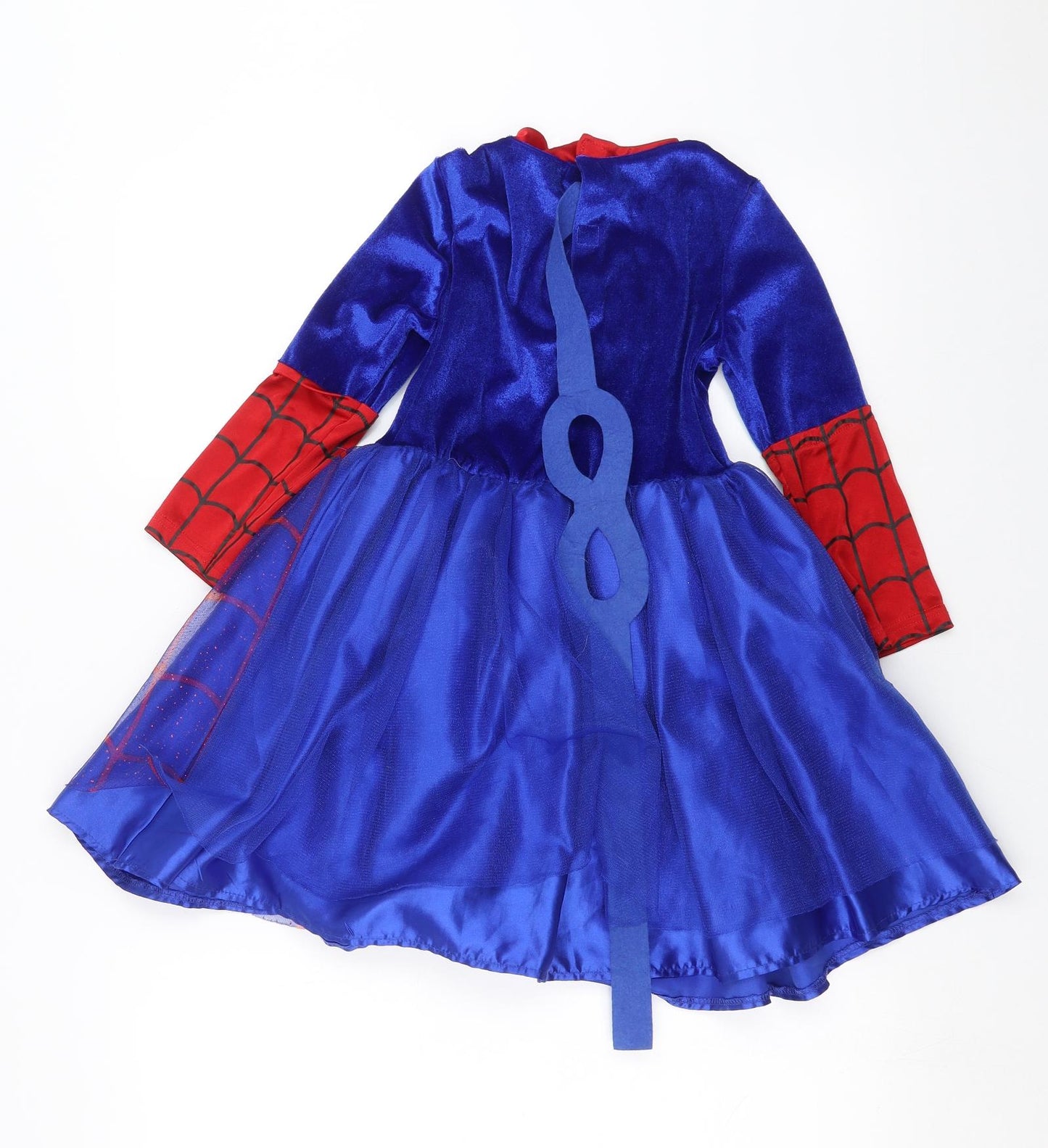 Marvel Girls Blue   Ball Gown  Size 5-6 Years  - Spiderman costume