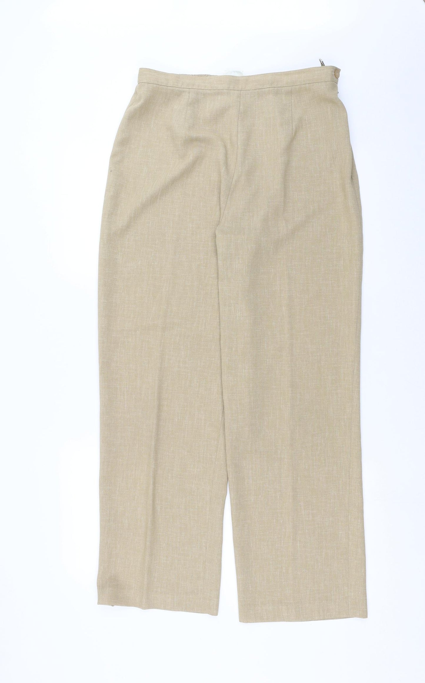 Eastex Womens Beige   Trousers  Size 14 L28 in