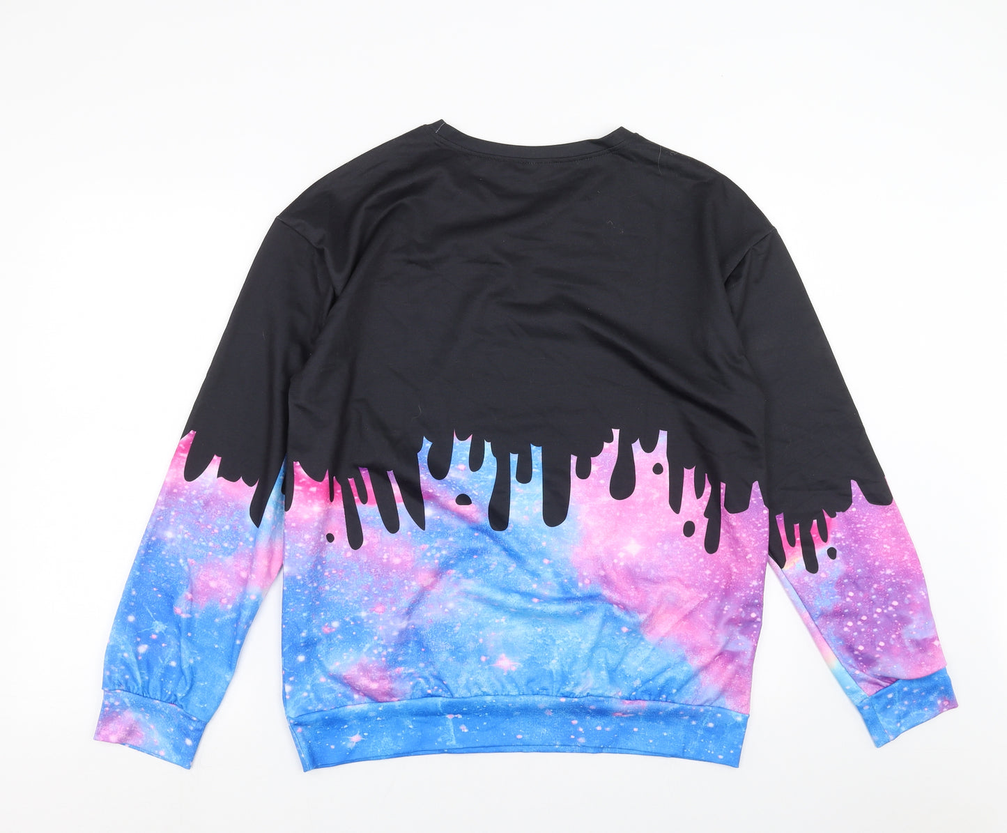 Preworn Mens Multicoloured   Pullover Sweatshirt Size M  - Nirvana