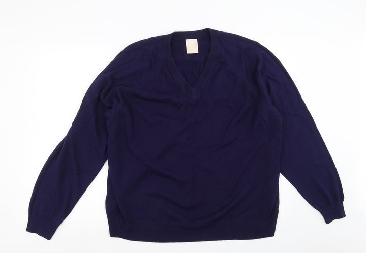 PREMIER MAN  Mens Blue  Knit Pullover Jumper Size XL