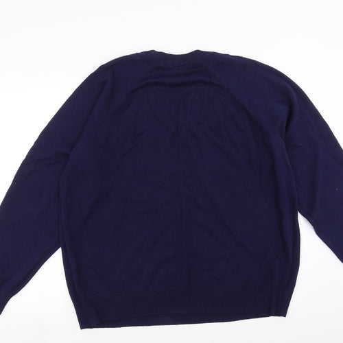 PREMIER MAN  Mens Blue  Knit Pullover Jumper Size XL