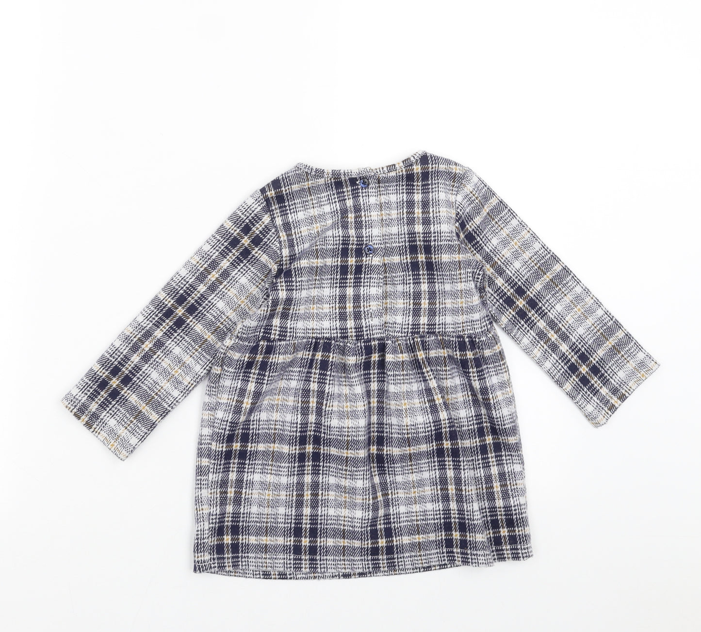 Primark Girls Blue Plaid  Fit & Flare  Size 18-24 Months