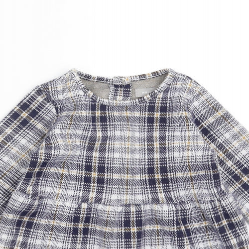 Primark Girls Blue Plaid  Fit & Flare  Size 18-24 Months