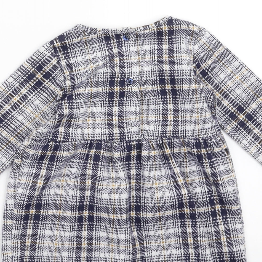 Primark Girls Blue Plaid  Fit & Flare  Size 18-24 Months