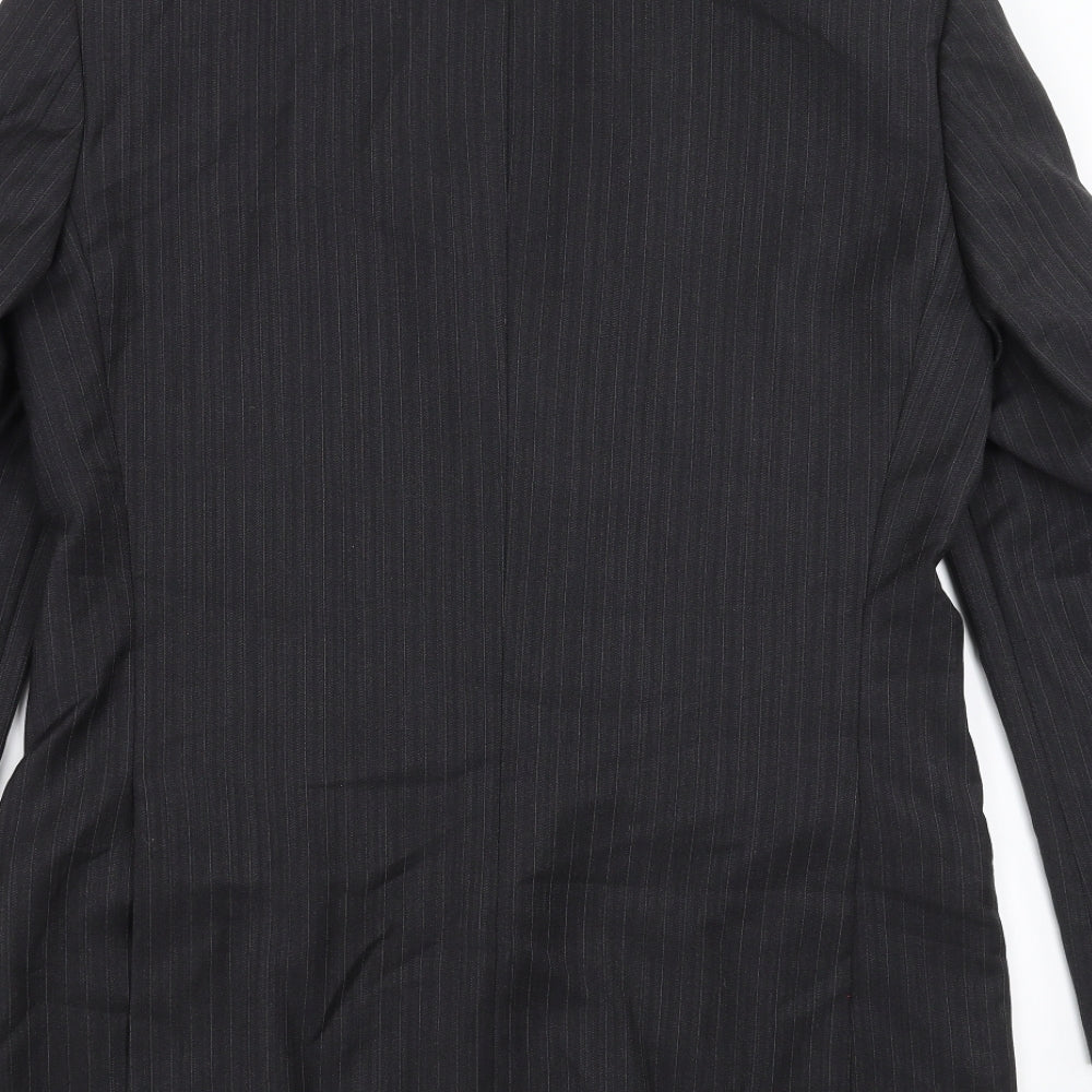 NEXT Mens Grey Striped  Jacket Suit Jacket Size 38