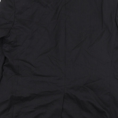 NEXT Mens Black Striped  Jacket Suit Jacket Size 40