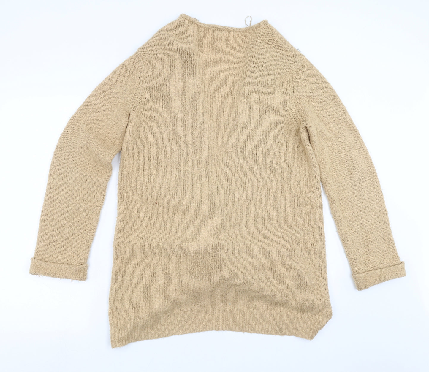 F&F Womens Beige  Knit Cardigan Jumper Size 12