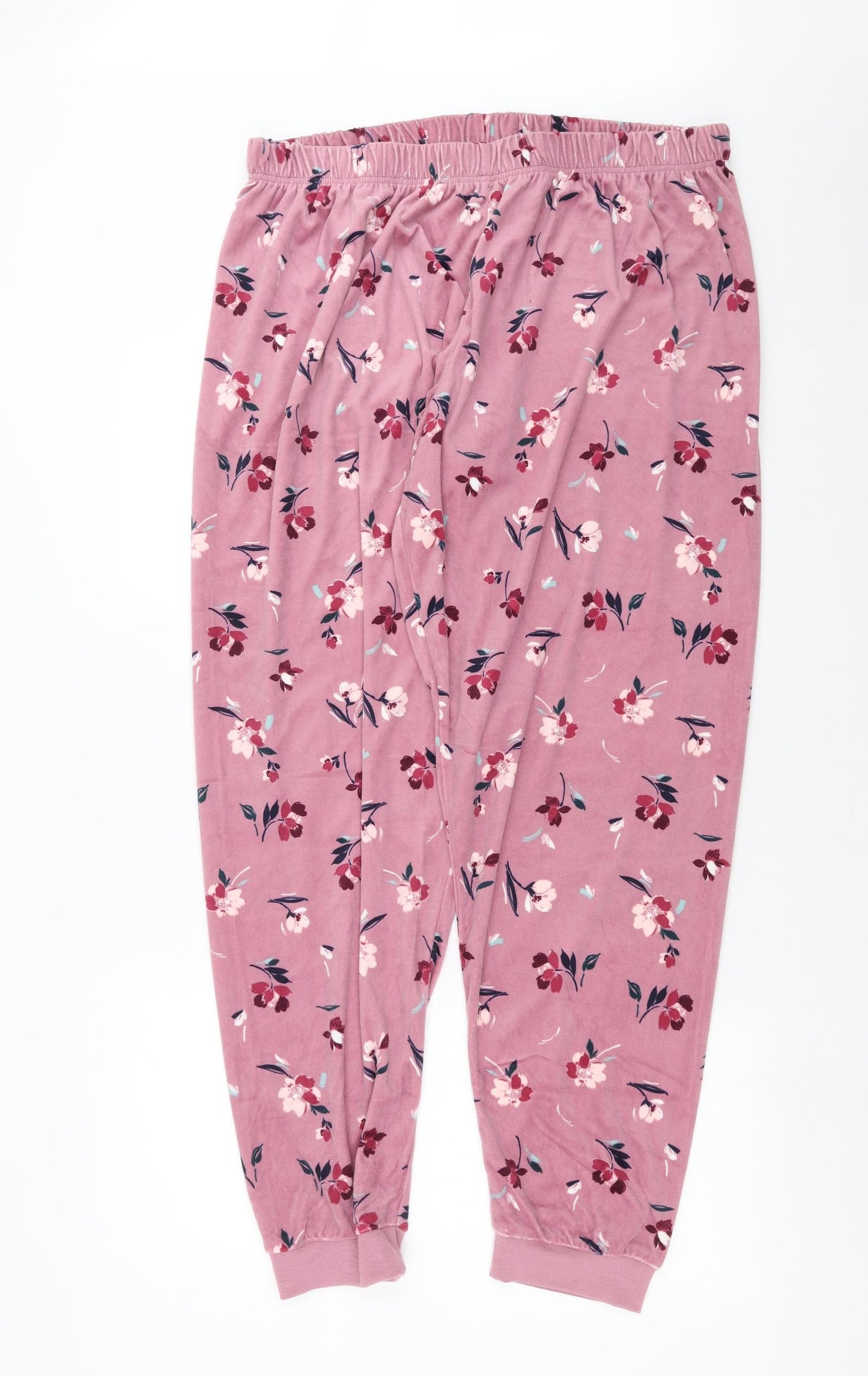 Primark Womens Purple Floral   Pyjama Pants Size XL