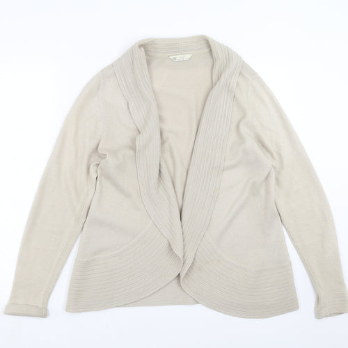 BHS Womens Beige  Knit Cardigan Jumper Size 14