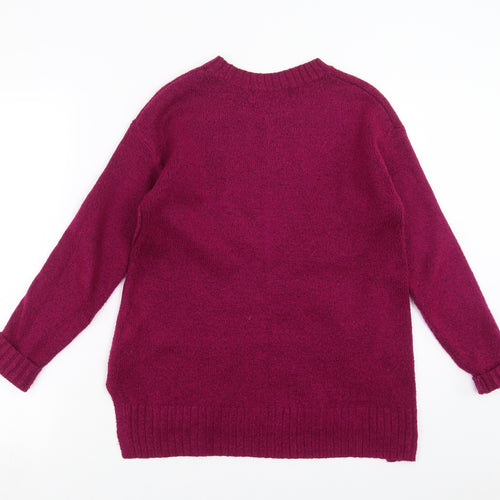 Marks and Spencer Womens Purple  Knit Pullover Jumper Size S