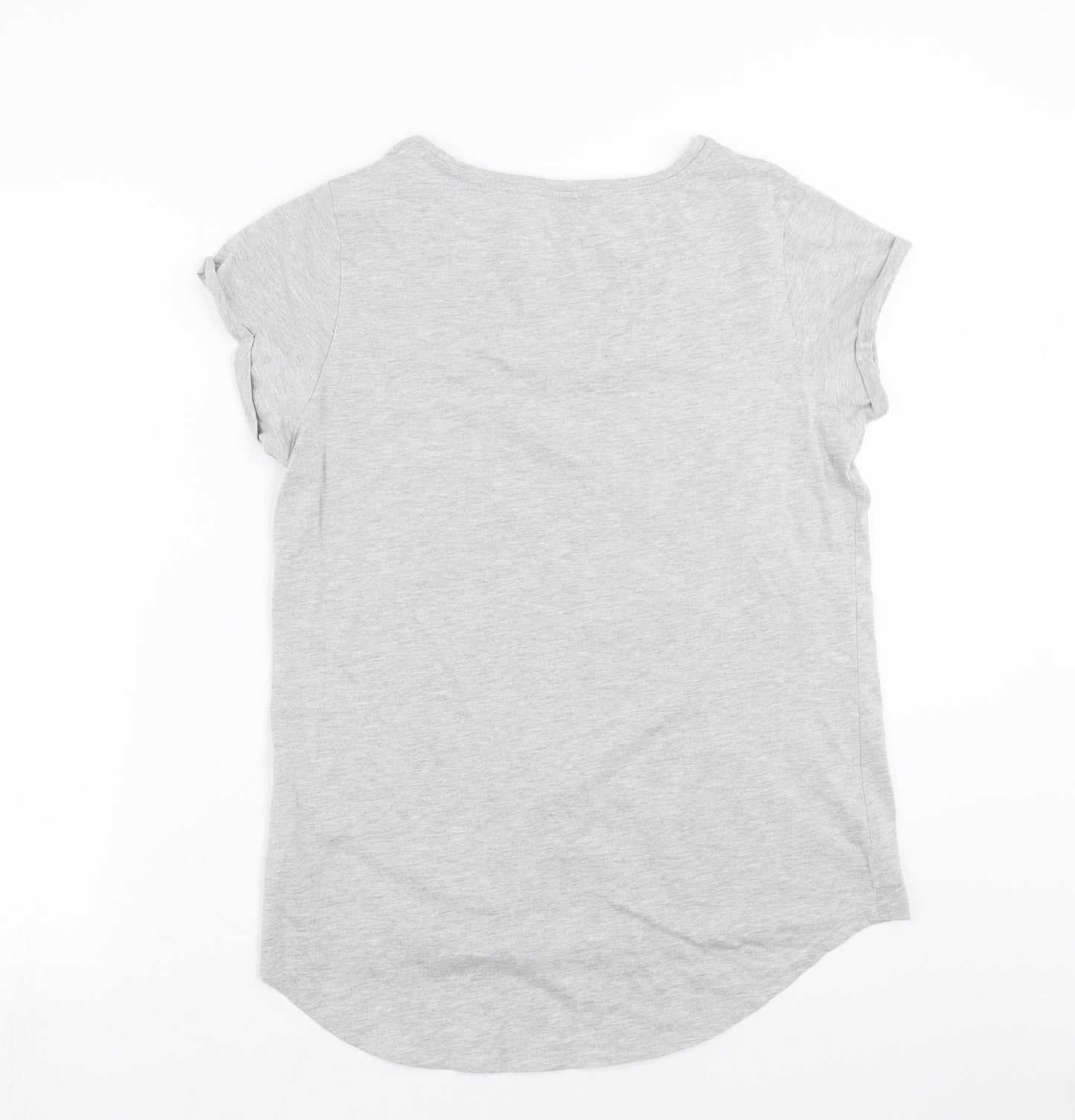 Papaya Womens Grey   Basic T-Shirt Size 12  - Fashion Icon