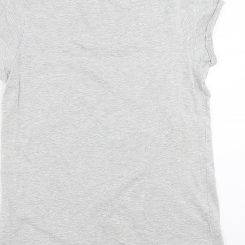 Papaya Womens Grey   Basic T-Shirt Size 12  - Fashion Icon