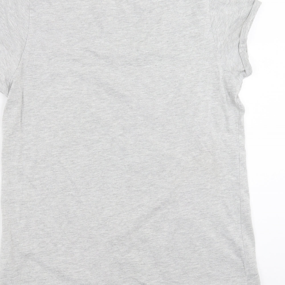 Papaya Womens Grey   Basic T-Shirt Size 12  - Fashion Icon