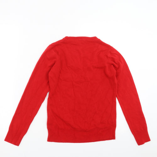 Primark Womens Red  Knit Pullover Jumper Size 8