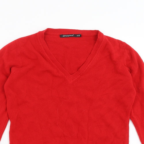 Primark Womens Red  Knit Pullover Jumper Size 8