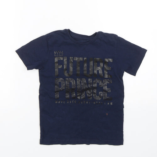 Preworn Boys Blue   Basic T-Shirt Size 5-6 Years  - Prince