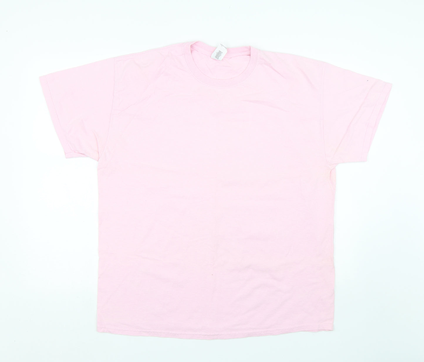 Gildan Mens Pink    T-Shirt Size XL