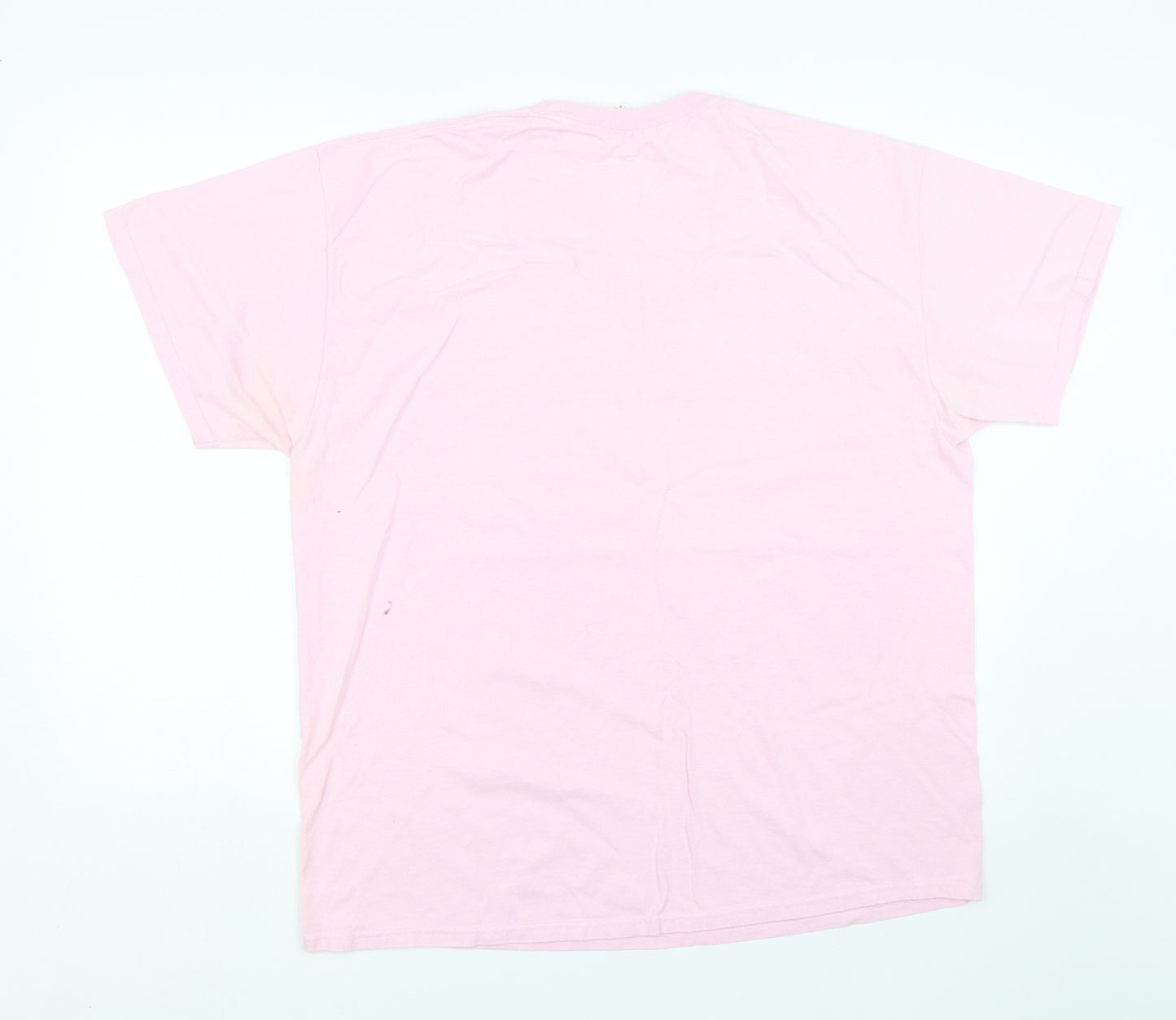 Gildan Mens Pink    T-Shirt Size XL