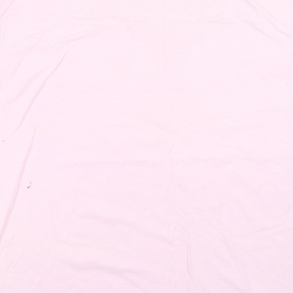 Gildan Mens Pink    T-Shirt Size XL