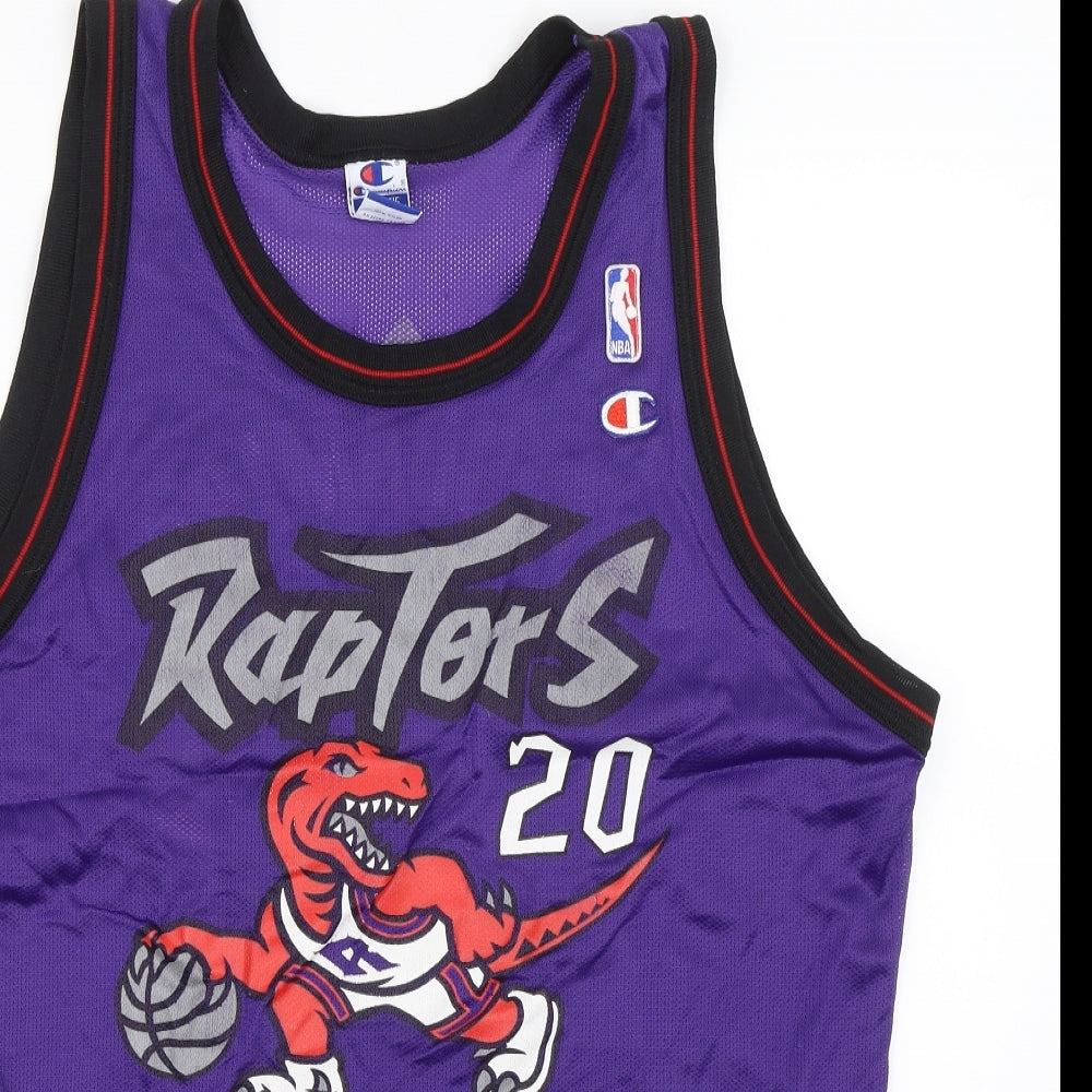 Champion Mens Purple   Jersey Tank Size M  - Toronto Raptors