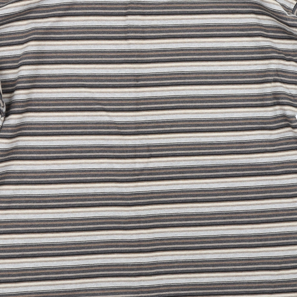 The Sweater Shop Womens Brown Striped  Pullover Jumper Size L