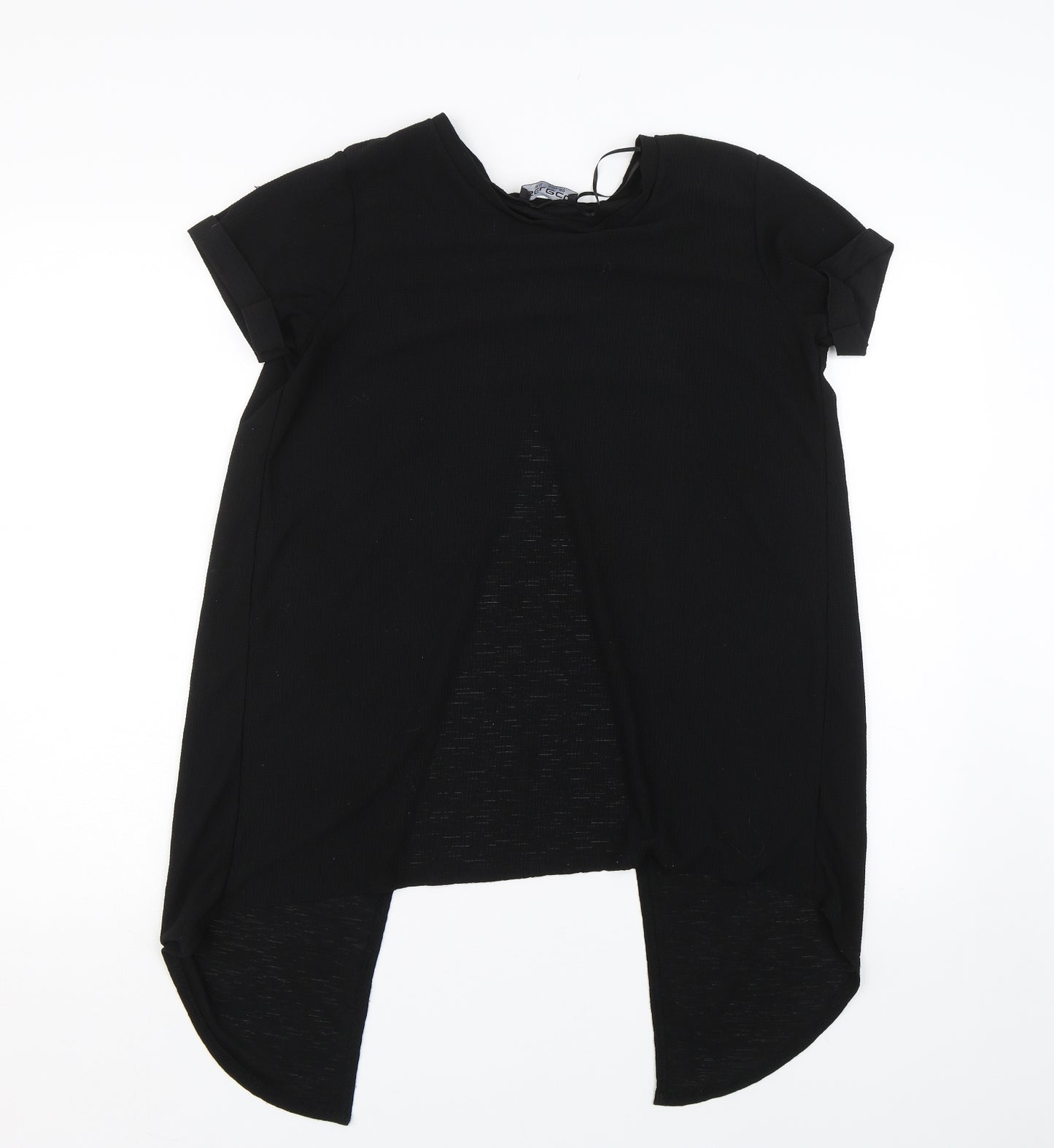 Select Womens Black   Basic T-Shirt Size 12